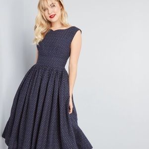 Fabulous fit and flare dress with pockets